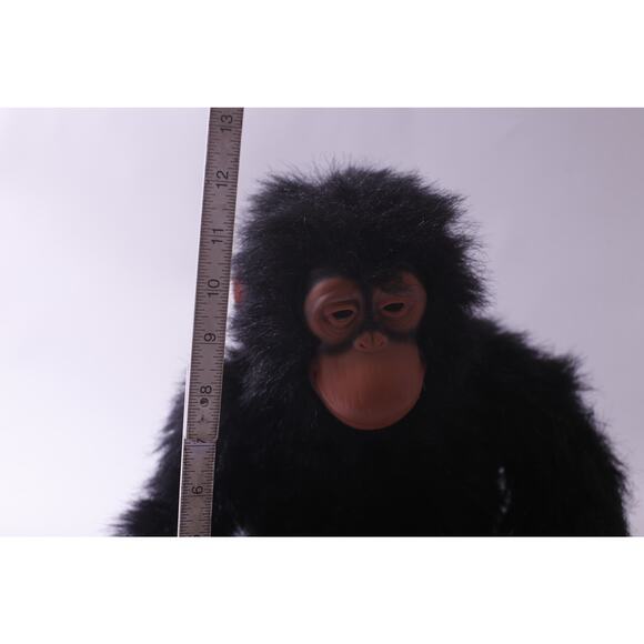 Senario, Gorilla, Plush, Black Fur, Vintage, Stuffed Animal, ~ 250809-WH 439 - Picture 3 of 4